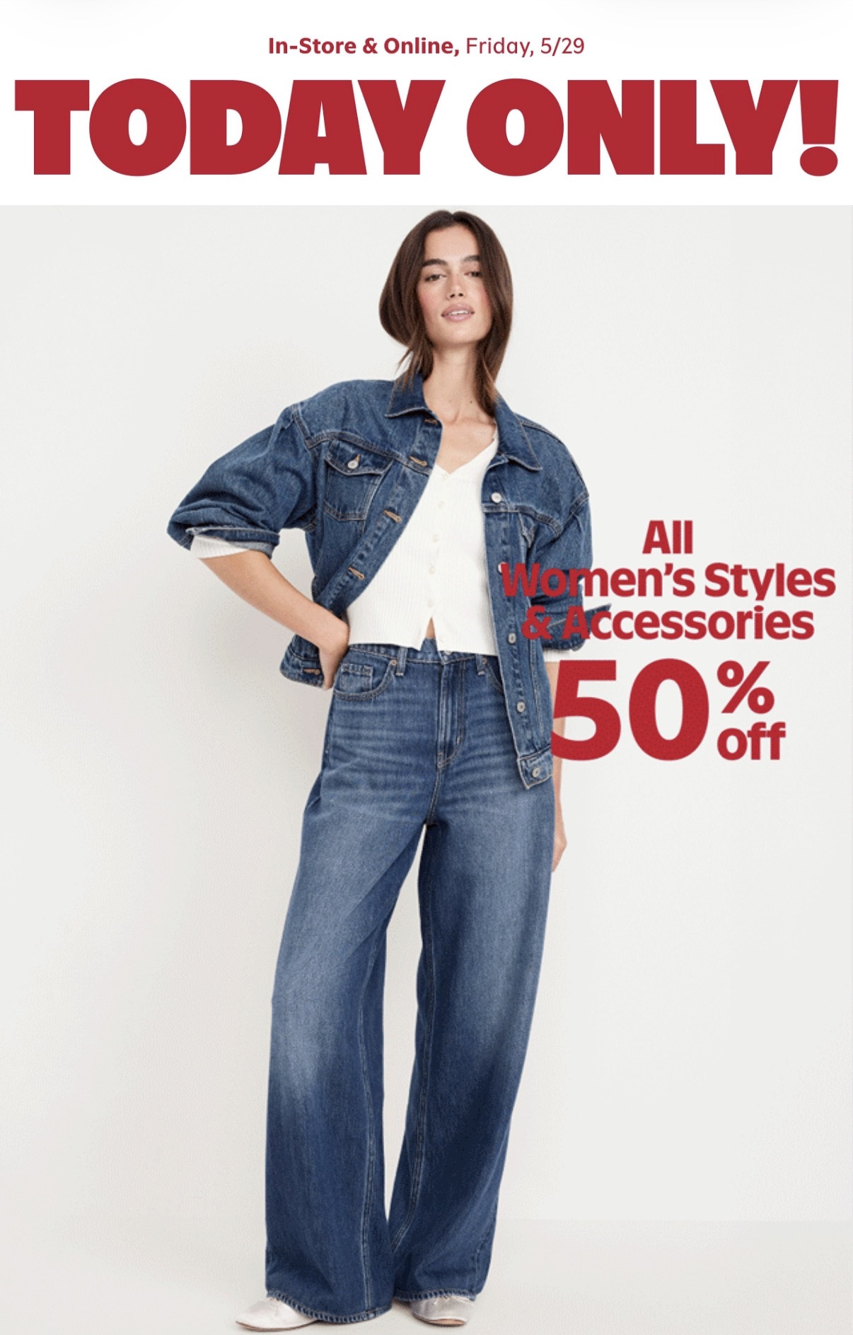 50% off ALL women’s clothes and accessories at Old Navy and baby this is the PERFECT time to refresh your wardrobe 😂 Dresses, denim, sandals, bags, activewear… EVERYTHING.

Shop all my favorite Old Navy finds on my LTK.

#ShoppingWithPriiincesss #OldNavy #OldNavySale #LTKDeals #LTKFashion #AffordableFashion #SummerStyle #OutfitInspo #WomenStyle #StyleFinds #ClosetRefresh #TrendyLooks #BudgetFriendlyFashion #AtlantaMom #Atlantamom #Atlantabloggers #Atlantablogger #AtlantaCreator #Atlantacontentcreators #Atlantacontentcreator