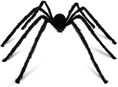 Giant Spider Decoration, Halloween Decorations Outdoor Large Spider Props 6.6FT 200cm, Scary Hall... | Amazon (US)