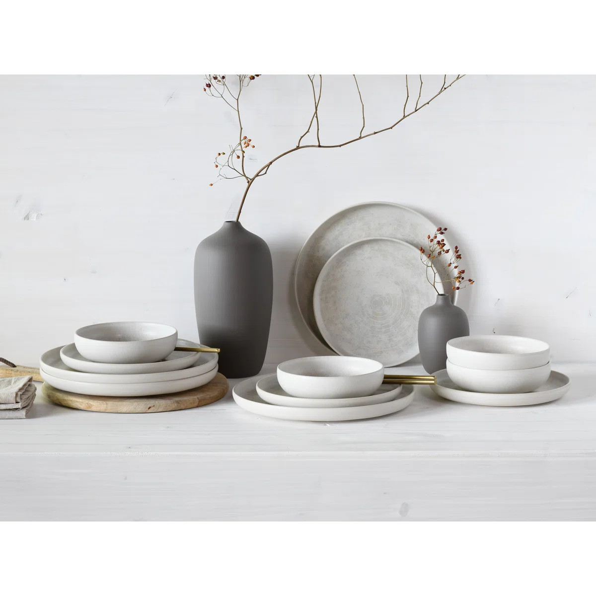 Creatable Uno Athena 12 Piece Dinnerware Set, Service for 4 & Reviews | Wayfair.co.uk | Wayfair UK