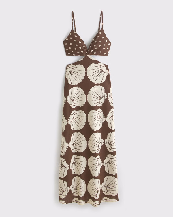 The A&F Julia Slip Cutout Maxi Dress | Abercrombie & Fitch (US)