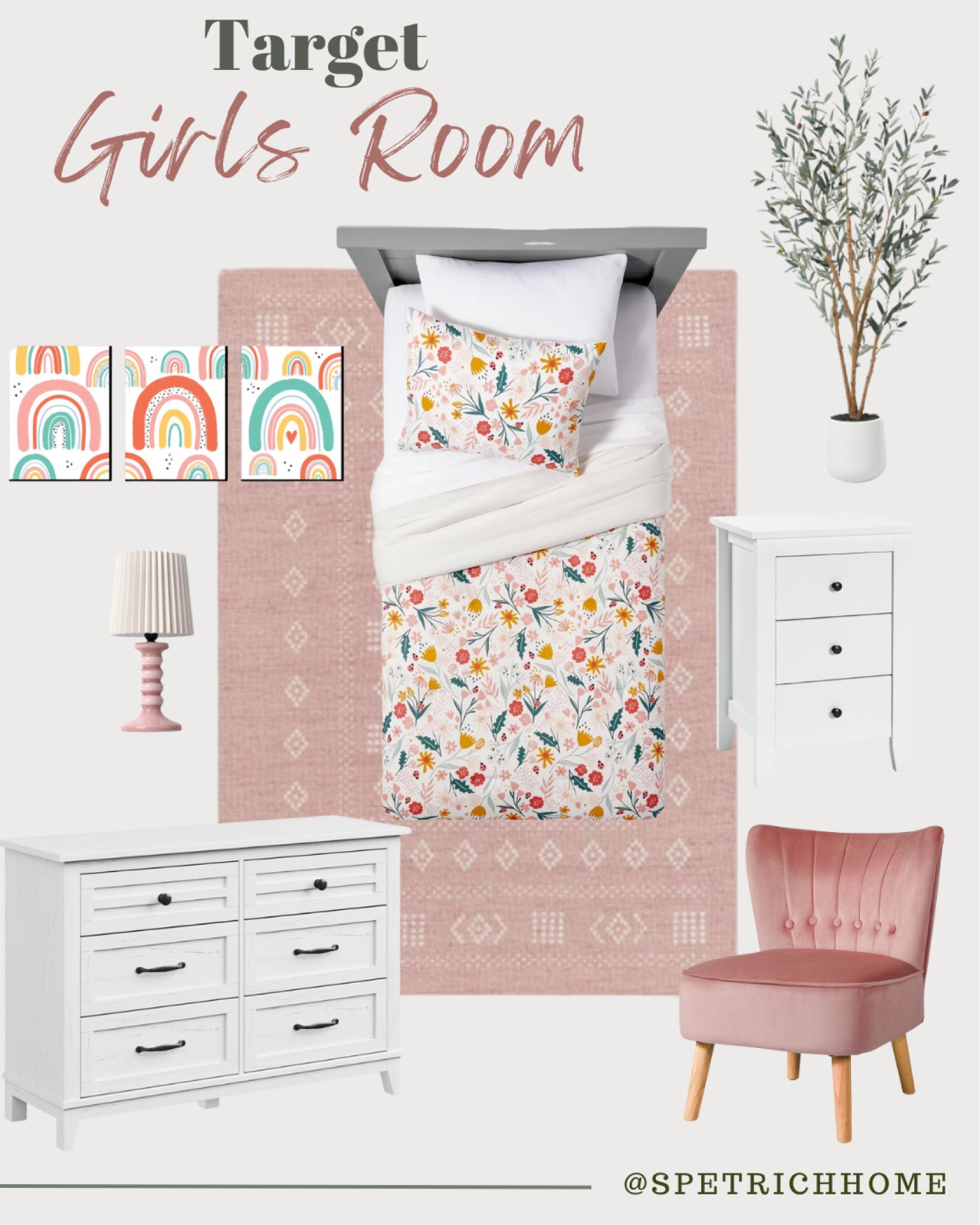 Cute girls bedroom decor. Target is coming in clutch with this darling girls bedroom set up. 

#LTKHome #LTKStyleTip #LTKKids