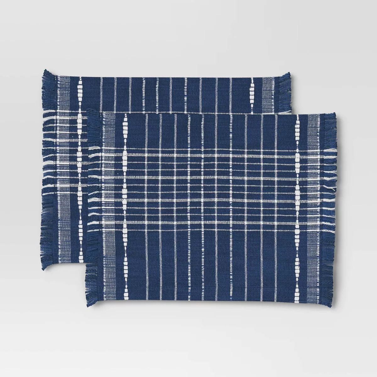 2pk Woven Placemat Dark Blue - Threshold™ | Target
