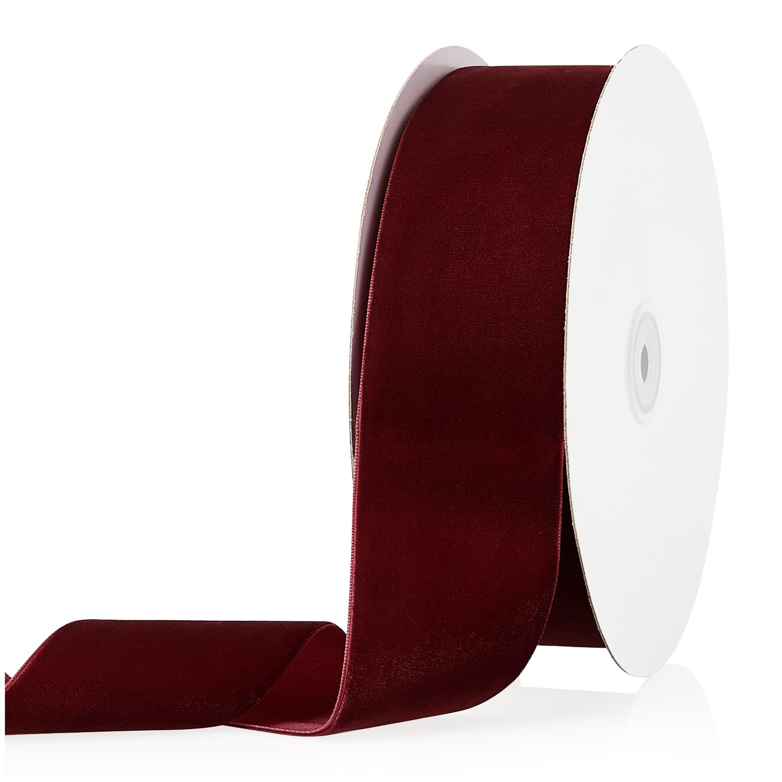 2" X 20 Yards Burgundy Velvet Ribbon for Christmas Tree Wreath Vintage Decoration Handmade Crafts... | Amazon (CA)