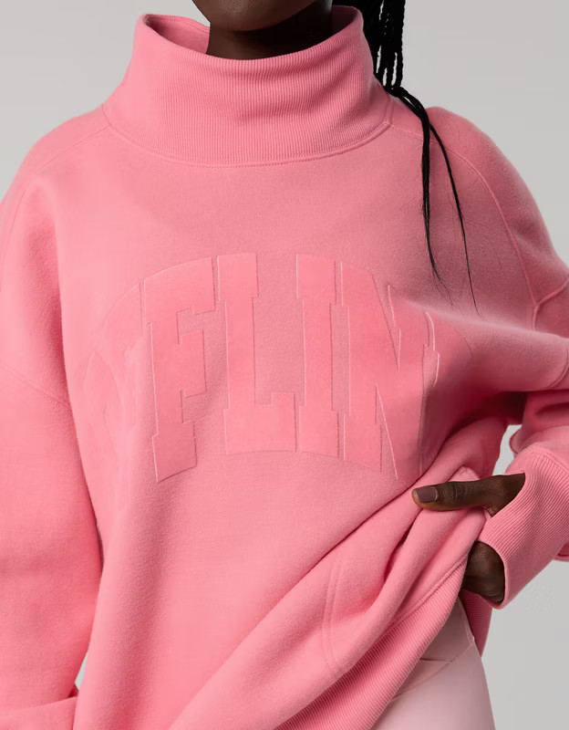 OFFLINE By Aerie Cloud Fleece Oversized Mockneck Sweatshirt | Aerie