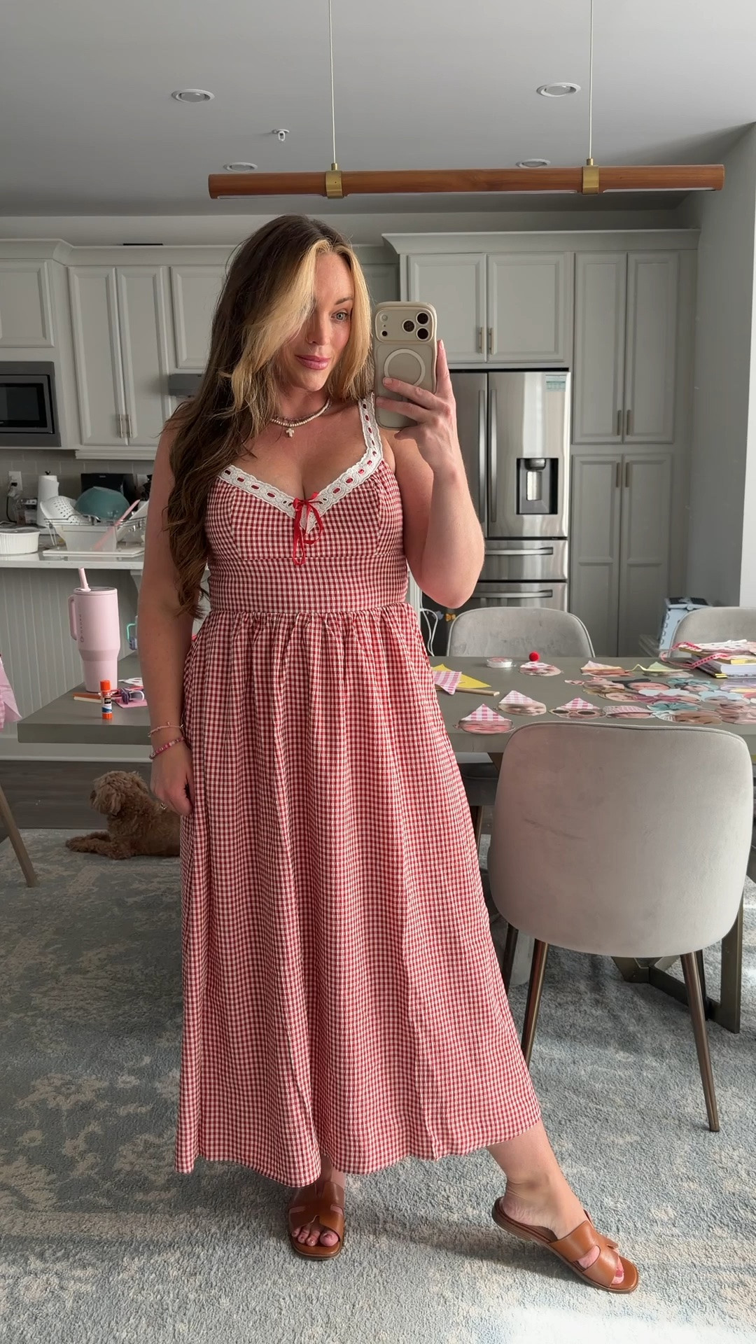 Love this gingham dress ❤️

#LTKMidsize #LTKBaby
