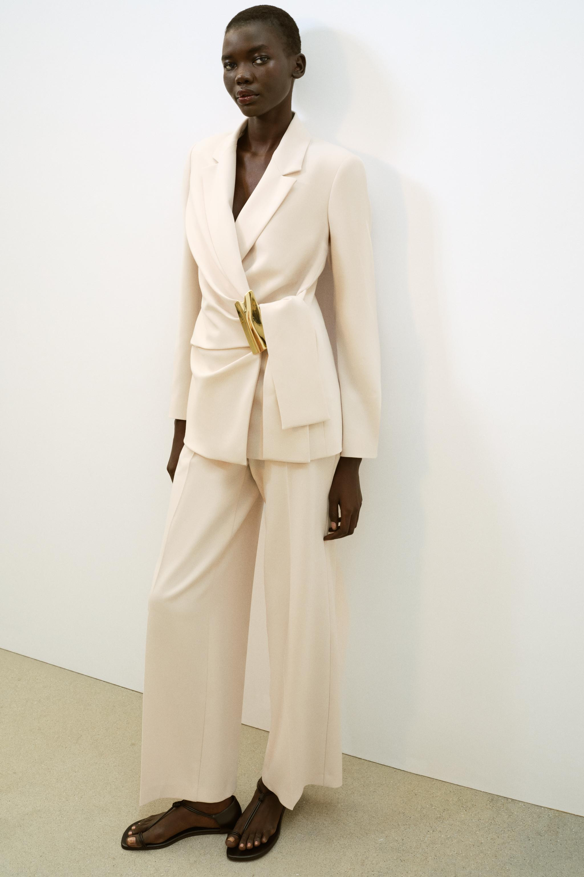 DOUBLE-BREASTED BLAZER WITH BUCKLE | Zara US