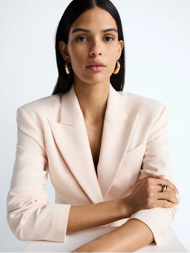 Devil Wears Prada Scoop Collection Women's and Women’s Plus Single Breasted Blazer, Sizes XS-4X | Walmart (US)