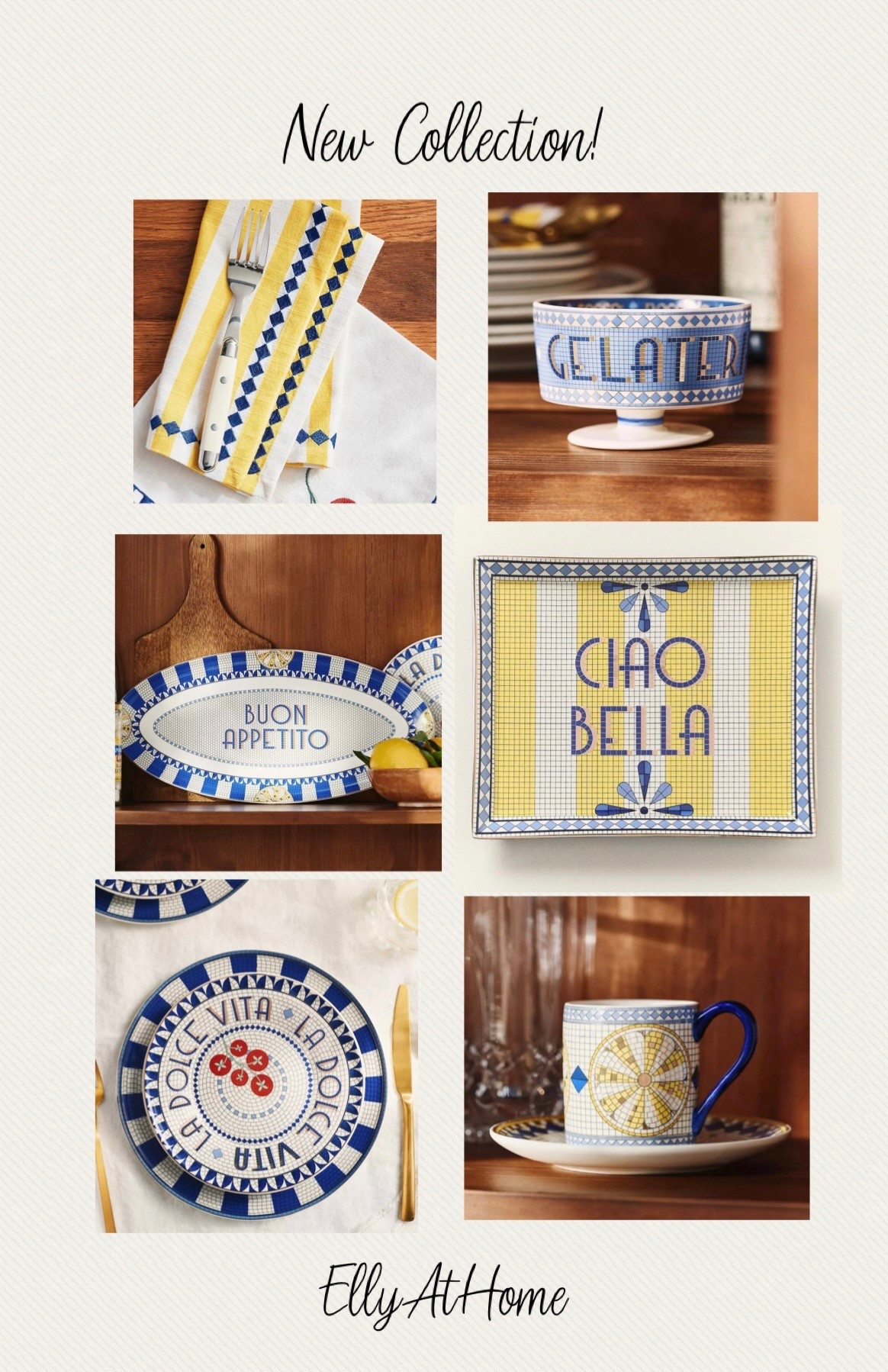 New collection for spring summer entertaining, kitchen accessories, gift ideas! I’m loving the Italian pieces with lemon and blue accents💙🍋. I ordered the ciao Bella piece! Sho candles and icon glssses. Anthropologie home @Anthropologie  

#LTKHome #LTKdayinmylife