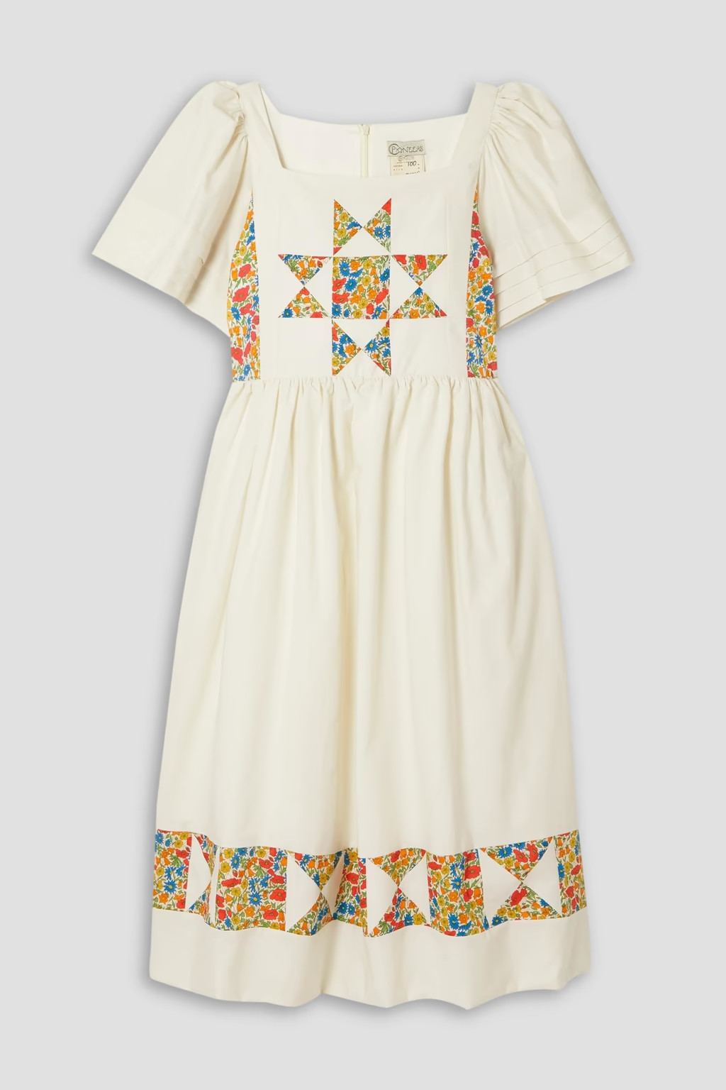 Jemima patchwork floral-print cotton midi dress | The Outnet (US and CA)