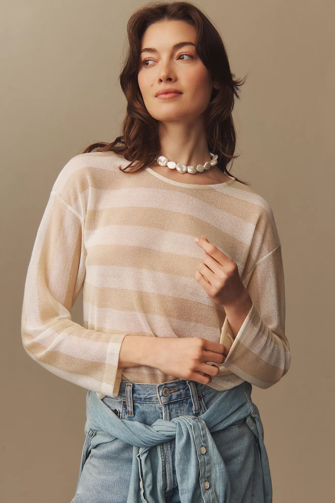 Pilcro Striped Sweater | Anthropologie (US)