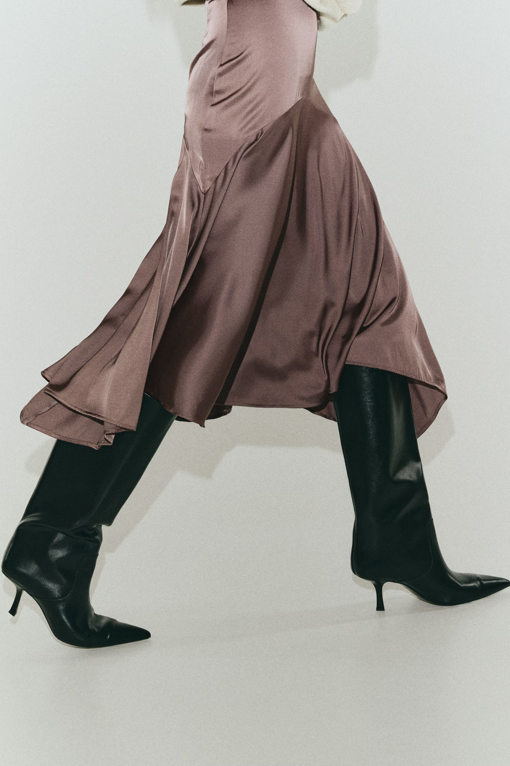 Satin Twill Skirt | H&M (US + CA)