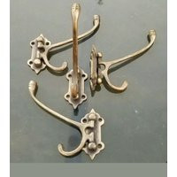 6 X #c24 Folding Hooks With Free Shipping.solid Brass Unlaquered | Etsy (US)