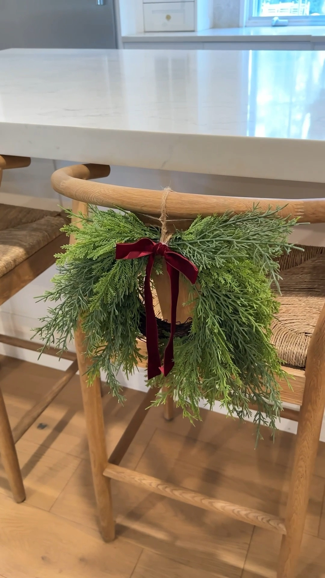 They’re back!! It’s amazing what a pretty, mini cedar wreath can do!✨

I’m loving this affordable, Christmas decor find! These viral mini wreaths are beautiful and come complete with a bow. ➡️ This video is from last year’s version and this current season’s wreaths come with a white bow. Hang these on your kitchen counter stools, dining chairs, or over your cabinetry. Tip: check for these periodically as they do restock, but sell quickly. Also try your local store for pickup.



#LTKSeasonal #LTKFindsUnder50 #LTKHoliday