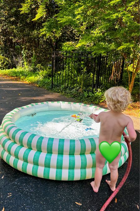 Cutest inflatable pool! I linked the pump and pool toys I got too. And the swimsuit he obviously won’t wear 😆

#LTKSeasonal #LTKkids #LTKfamily