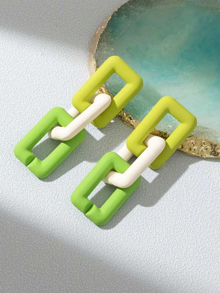 Chain Design Drop Earrings | SHEIN