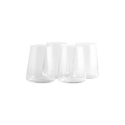 12.8oz 4pk Crystal Power Stemless White Wine Glasses - Stolzle Lausitz | Target