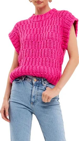 Chunky Cap Sleeve Sweater | Nordstrom