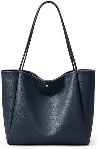 KALIDI 16L Tote Bag Vegan Leather Suede Carry All Shoulder Daily Casual Work Large Hobo Bag for W... | Amazon (US)