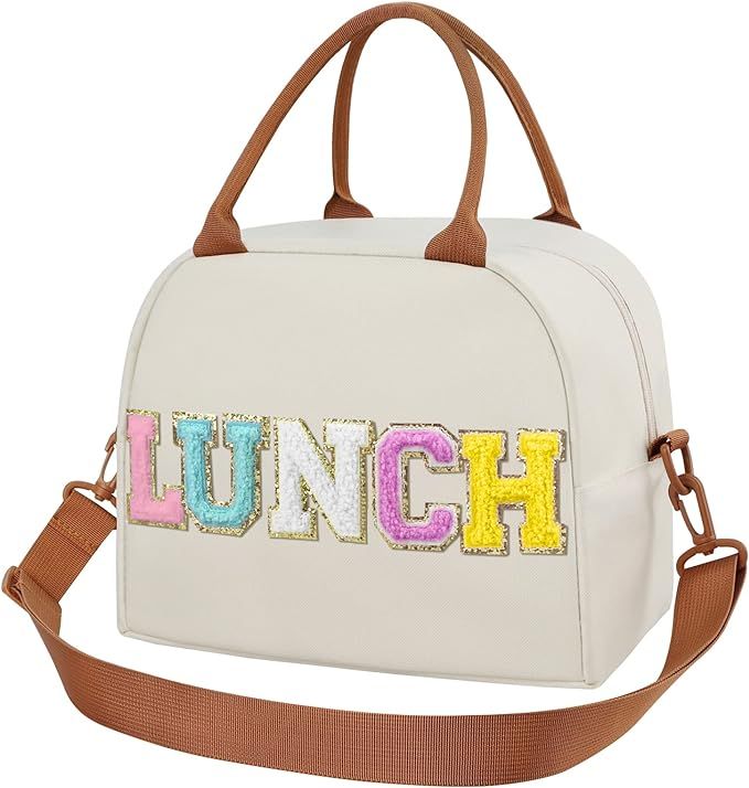 Lunch Box for Women, Large Insulated Lunch Bag, Personalized Preppy Lunch Box for Adults with Adj... | Amazon (US)