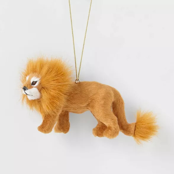 Faux Fur Jungle Lion Christmas Tree Ornament - Wondershop™ | Target
