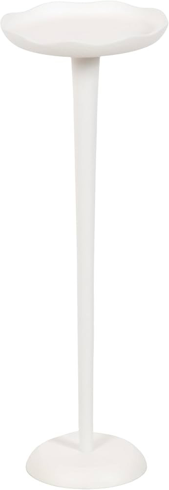 Kate and Laurel Alessia Modern Decorative Metal Drink Table, 8 x 8 x 22, White, Transitional Roun... | Amazon (US)