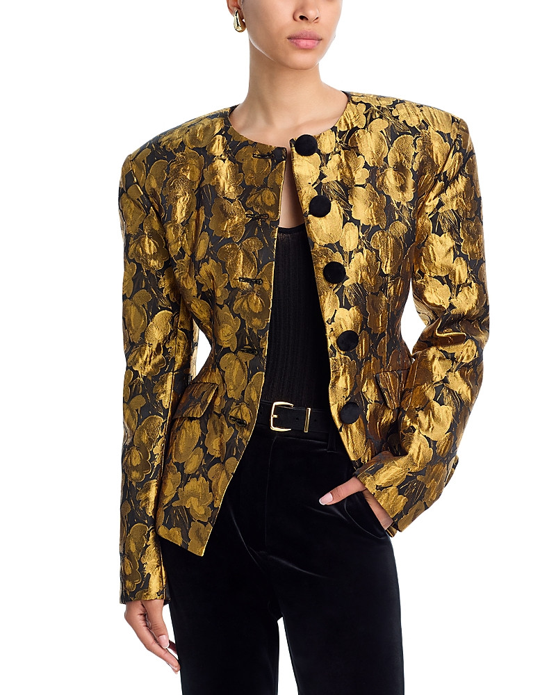 Ronny Kobo Wanda Metallic Jacquard Blazer | Bloomingdale's (US)
