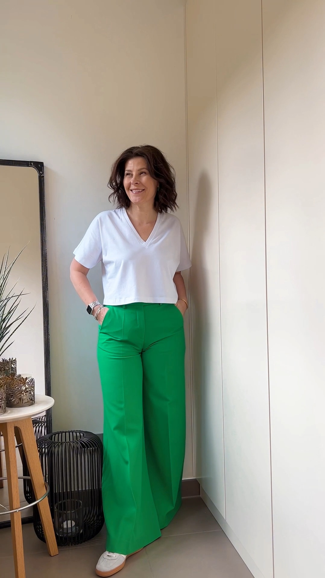 Green pants you never knew you need it💚

How to style green pants? 


Pastel Perfection:
For a fresh and modern office look, pair the green pants with a pastel green button-up shirt. Tuck the shirt in and roll up the sleeves for a relaxed yet polished vibe. Complete the outfit with nude pumps or loafers and delicate gold jewelry for a touch of sophistication.

Casual Cool:
Keep it laid-back yet stylish by pairing the green pants with a white tee. Opt for a slightly oversized fit for a casual feel. Finish off the look with sneakers for a chic and effortless fit perfect for a casual Friday at the office.

Sleek and Chic:
Create a sleek and polished look by pairing the green pants with a black short-sleeved top. Choose a top with subtle details like ruffles or lace for added interest. Accessorize with statement earrings, a structured black handbag, and heels or ballerinas for a sophisticated and modern office outfit.

Nautical Chic:
For a relaxed yet stylish office ensemble, pair your green pants with an untucked white and blue striped shirt. Leave the top buttons undone for a casual vibe. Add a touch of sporty flair by wearing Adidas trainers in a coordinating color. Layer on lots of gold jewelry, such as statement earrings, layered necklaces, and stacked bracelets, to elevate the look.

#LTKstyletip #LTKworkwear #LTKeurope