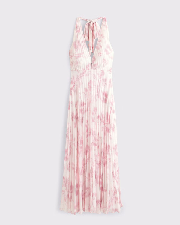 Women's The A&F Giselle Halter Maxi Dress | Women's Dresses & Jumpsuits | Abercrombie.com | Abercrombie & Fitch (US)