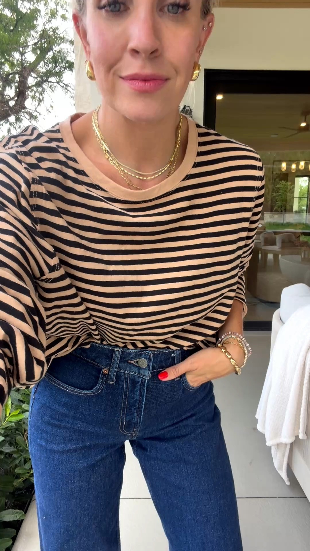 Cutest new long sleeve tees! I’m in a medium!