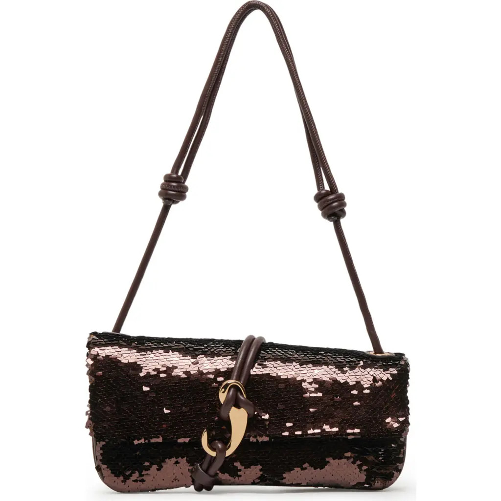 Dolce Vita Alice Sequin Shoulder Bag in Brown at Nordstrom | Nordstrom