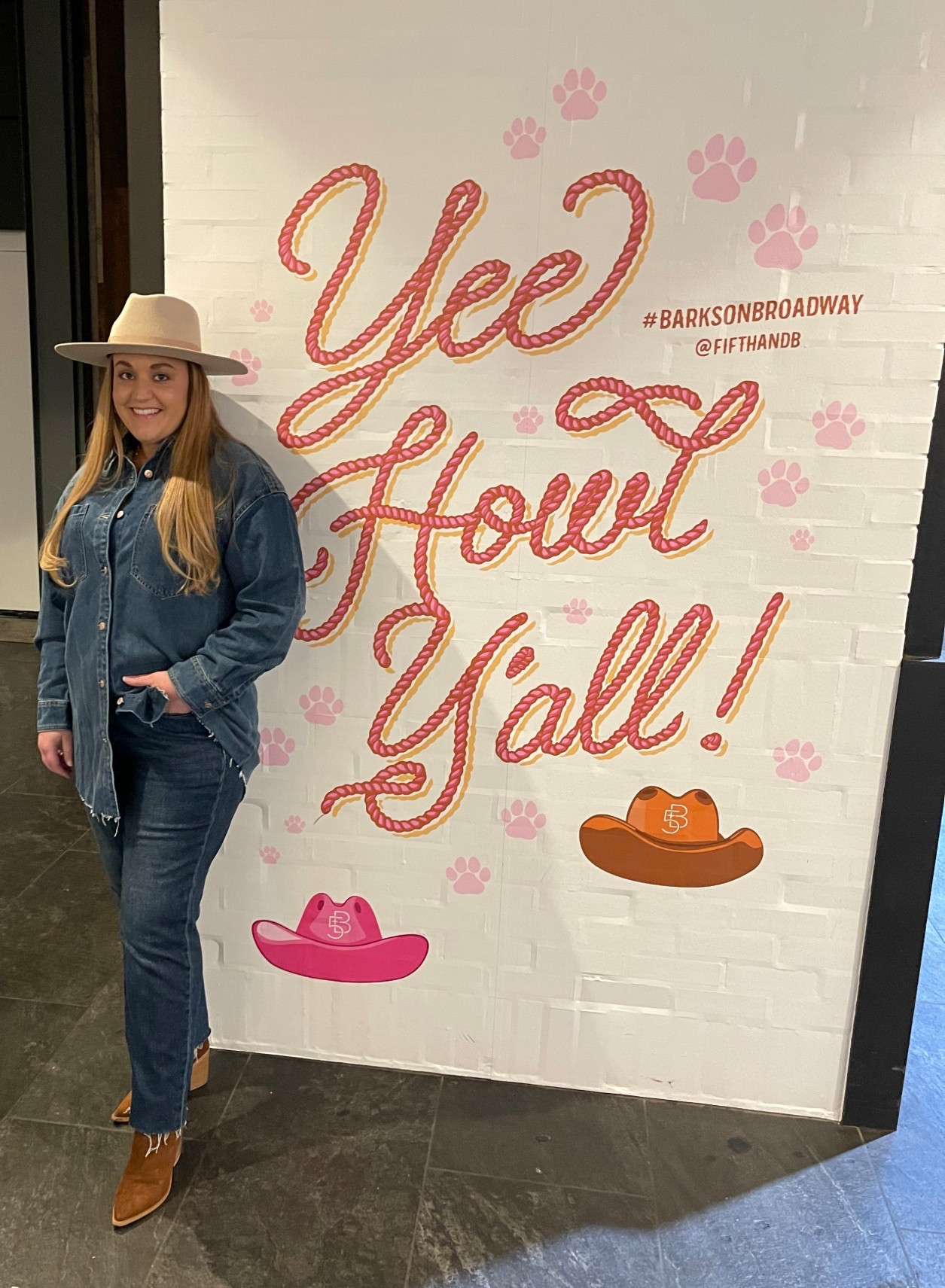 Denim on denim for Nashville, western outfit, wide brim hat, tan hat, denim top, denim shirt, old navy jeans, brown belt, gold necklace, chunky necklace, country concert, western style, ankle boots, pointed toe boots, rodeo, country western, raw hem top, raw hem jeans, dark denim, ankle jeans, high waisted jeans, OG jeans 

#LTKMidsize #LTKootd #LTKTravel