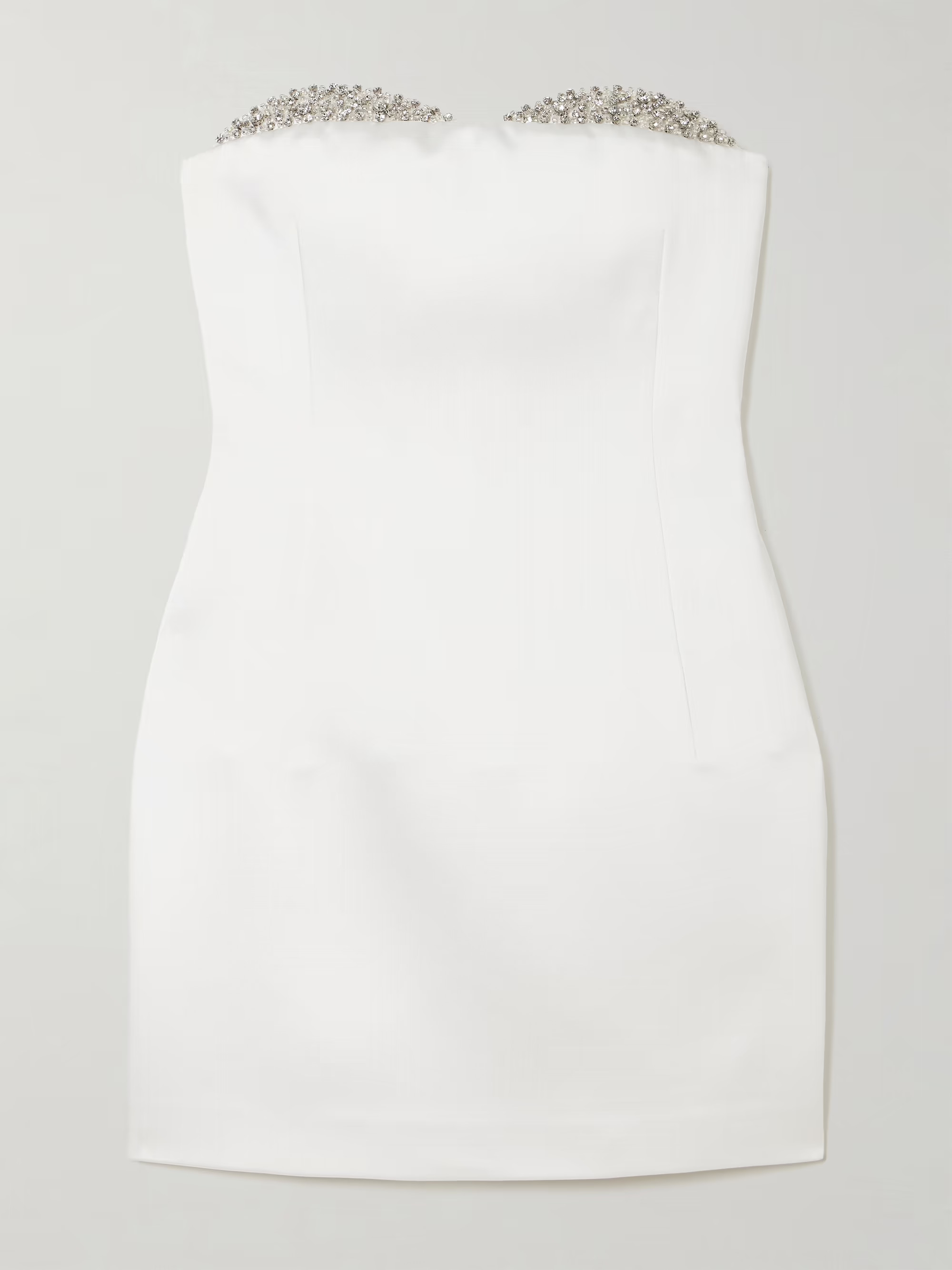 Noele strapless crystal-embellished satin mini dress | NET-A-PORTER (UK & EU)