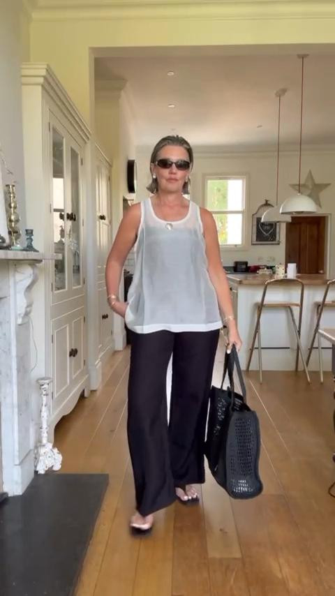 One for my neutral girlies
Linen trousers size medium 
All saints vest size 12
Uniqlo built in bra top underneath size medium
Zara top size medium 
All saints tie blouse size 10
Zara blouse size small
Dissh top size 10. (Uk) 





Neutral summer outfits, easy outfit ideas, black and white outfit, comfy outfits, summer neutrals, Zara, Dissh, H&M, designer bag, high street outfits, easy outfit formula 

#LTKstyletip #LTKsummer #LTKuk