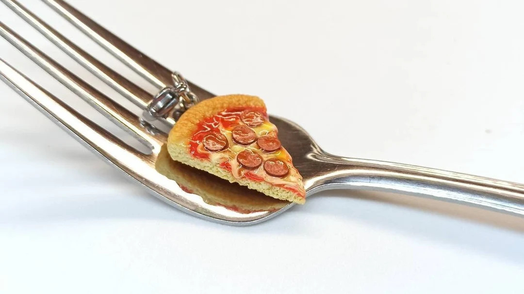 Pizza Charm Made-To-Order, Pizza Jewelry, Polymer Clay Food | Etsy (US)