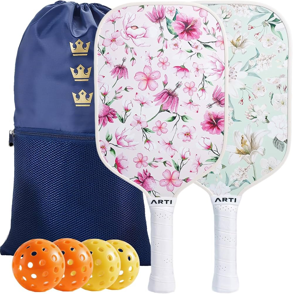 ARTI Pickleball Paddles Set of 2-USAPA Approved Fiberglass Surface Pickleball Set,2 Pickleball Ra... | Amazon (US)