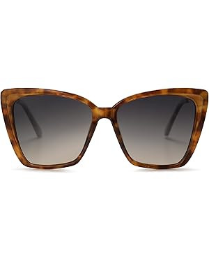 SOJOS Trendy Polarized Sunglasses For Women Retro Womens Oversized Square Cat Eye Sun Glasses UV ... | Amazon (US)