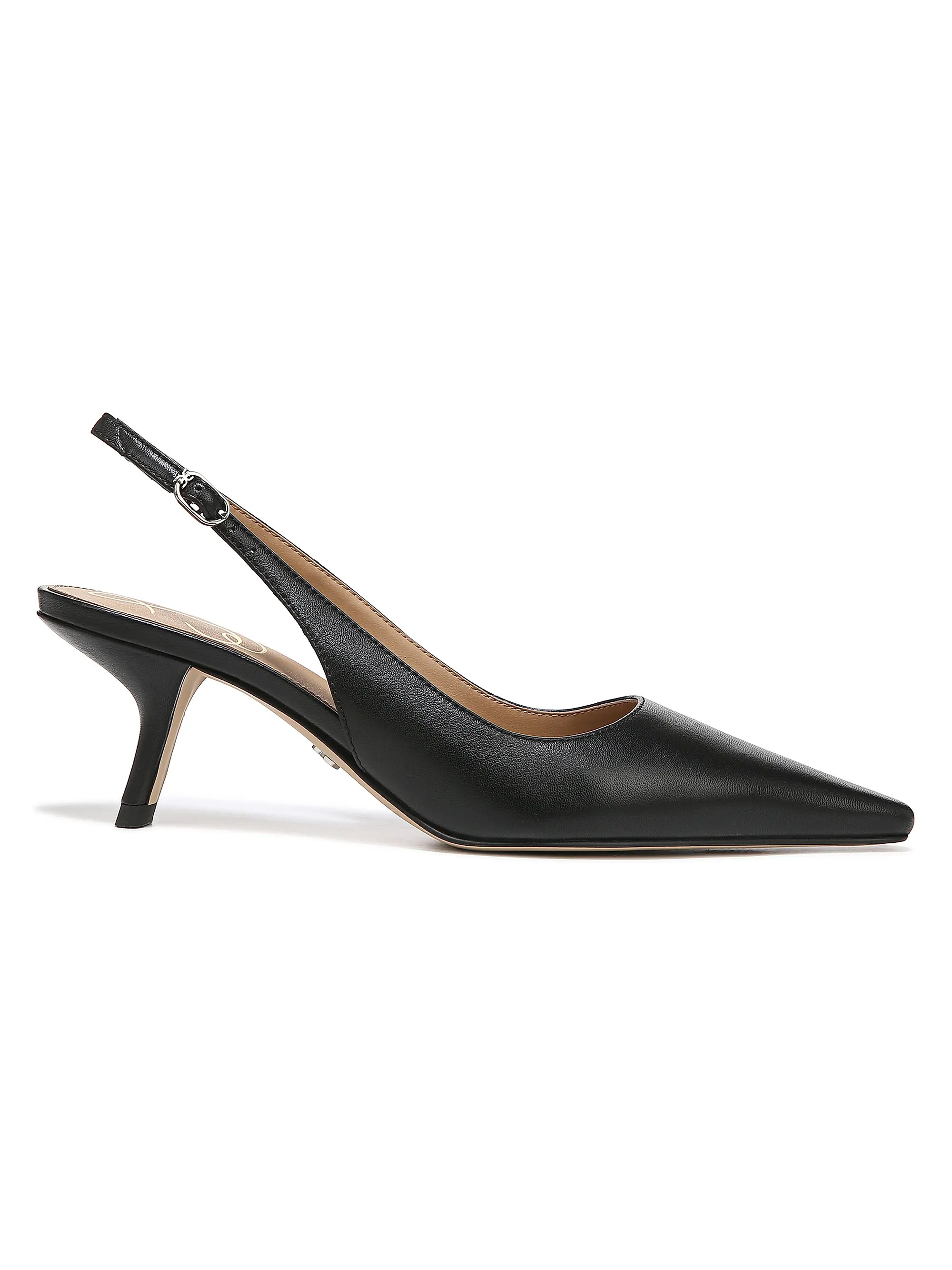 Bianka Sling 57MM Leather Pointed Slingback Pumps | Saks Fifth Avenue