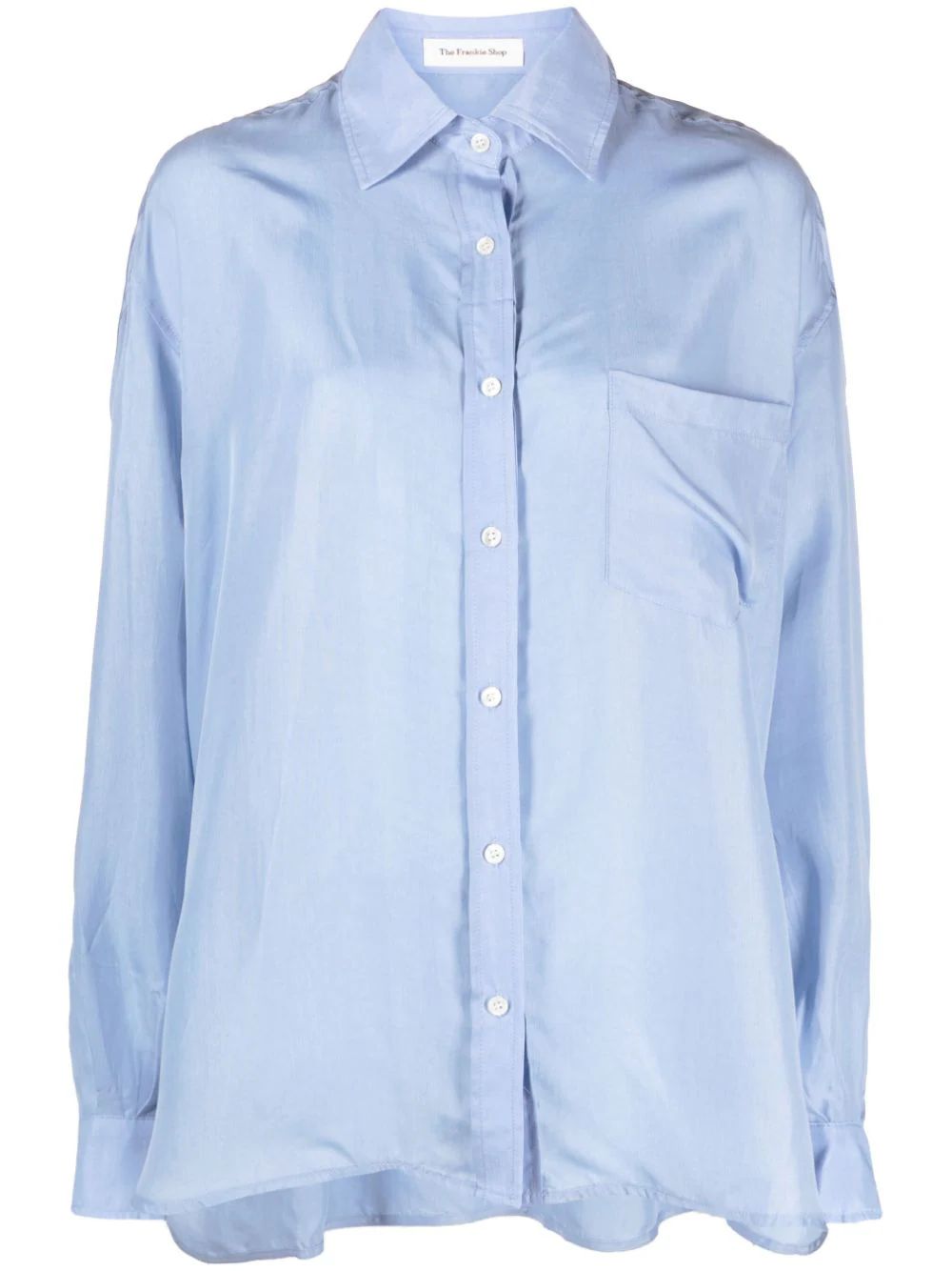 The Frankie Shop Georgia Poplin Shirt - Farfetch | Farfetch Global