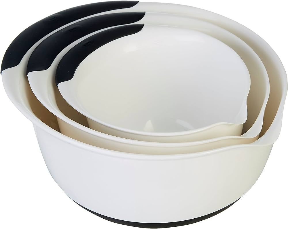 OXO 3 Piece Mixing Bowl Set Plastic Asst, 3 EA | Amazon (US)