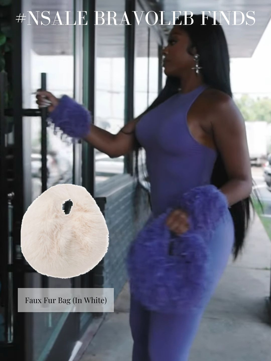 New #NSALE Find! Porsha Williams Faux Fur Bag (available in white)  

 