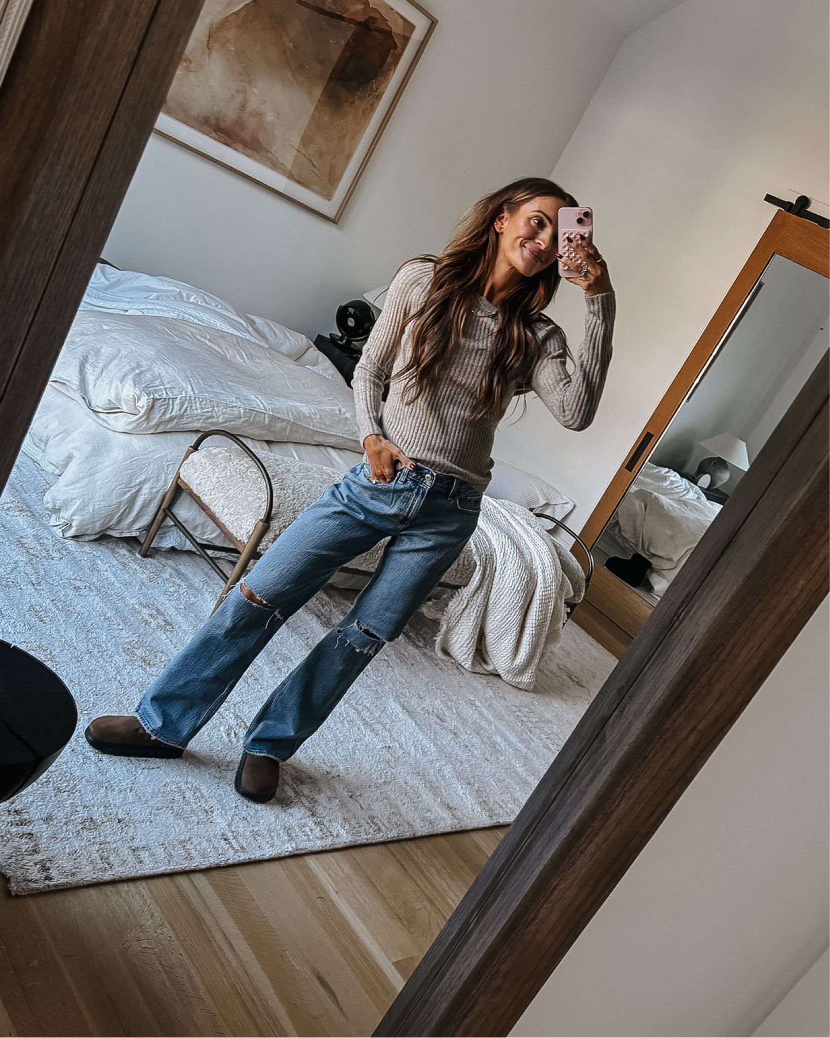 obsessed either way these new abercrombie jeans! 😍 use code AFLAUREN for 15% off 🙌🏻

#LTKCyberWeek