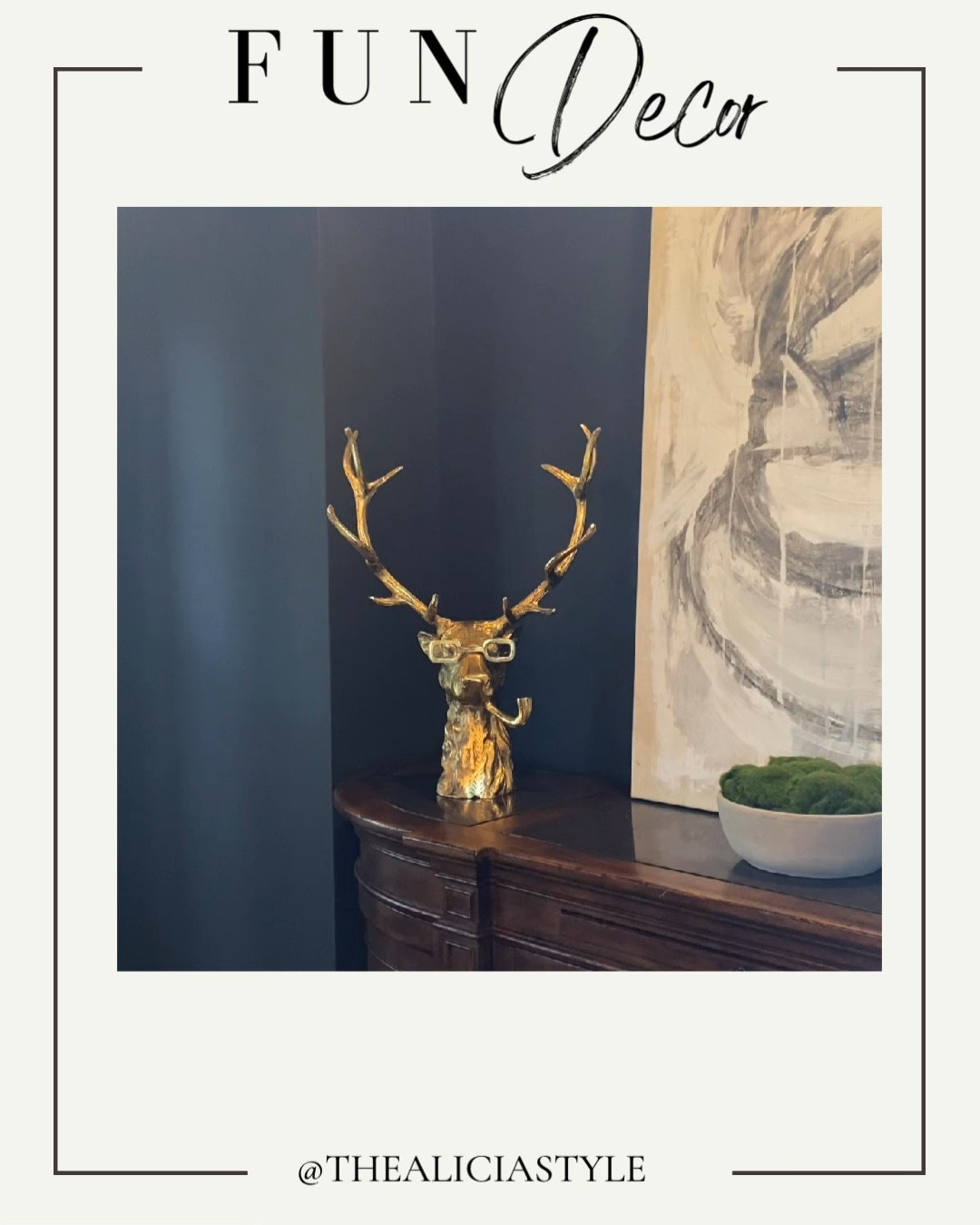 How fun is this?! His name is Frankie the Stag and I snagged him at Home Goods!! Had to share him all with you so I’ve found some links in case you’d wanna grab one too!! Whimsical decor, holiday decor, stag head, Christmas decor, year round decor, bronze, brass, deer, wilderness, rustic, Home Goods find, unusual, unique

#LTKHoliday #LTKSeasonal