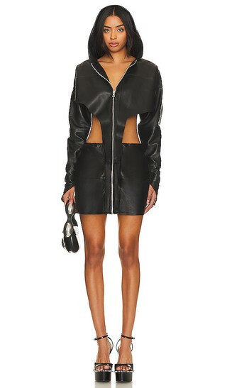 V Cut Out Hoodie Dress | Revolve Clothing (Global)