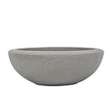 Garden by Artech LB21WGG-ERSC21 21in Resin Santorini Bowl, Faux Concrete Color | Amazon (US)