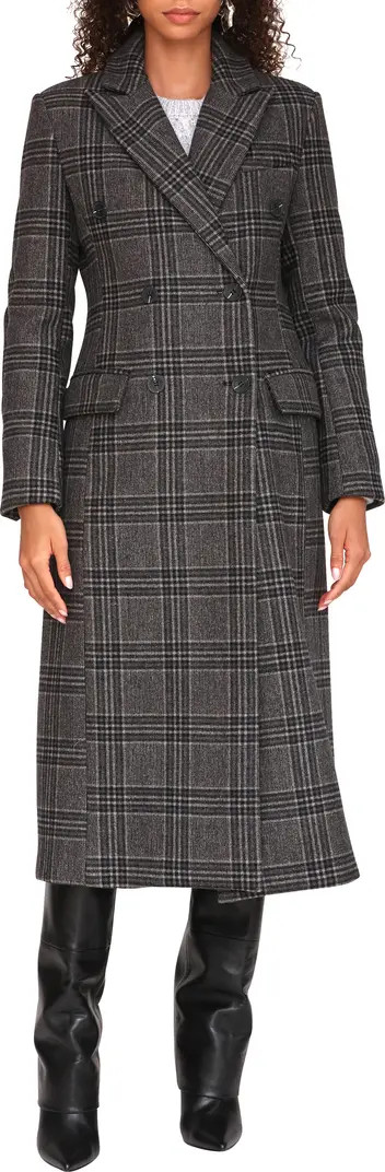 Avec Les Filles Plaid Double Breasted Coat | Nordstromrack | Nordstrom Rack