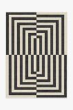 Jonathan Adler Op Art Charcoal Rug | Ruggable