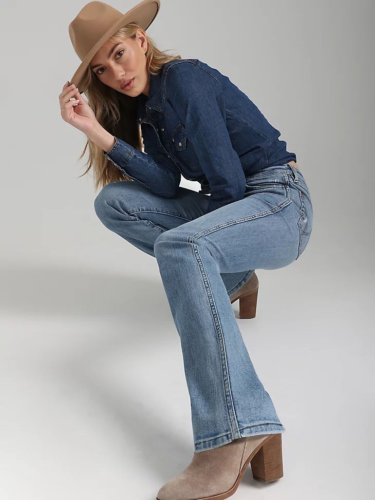 Wrangler Retro® Premium Jean: Women's High Rise Slim Boot in Germaine | Wrangler