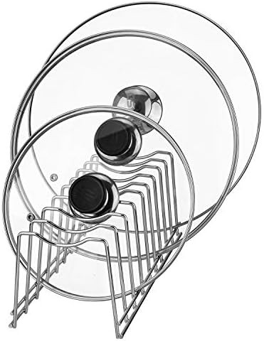 Pot Lid Organizer, Kitchen Plate Rack Holder Rest, Storage Cutting Boards, Bakeware, Pots & Pans,... | Amazon (US)