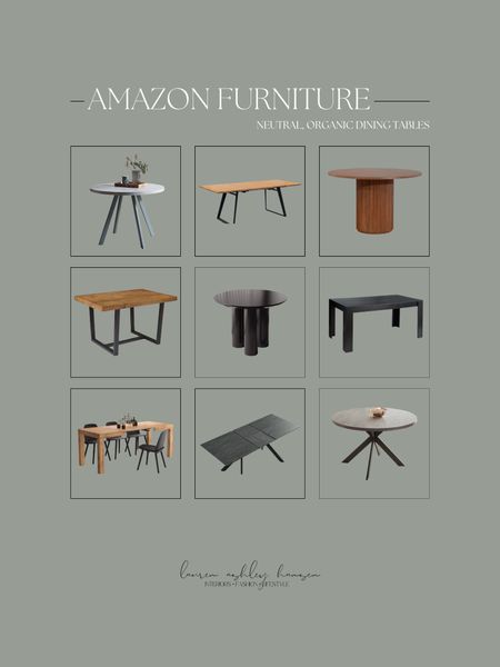 Amazon dining tables! All of these have an organic, mid-century modern vibe to them that I love. Some of these are very similar to your Crate & Barrel dining table that we love! 

#LTKstyletip #LTKhome