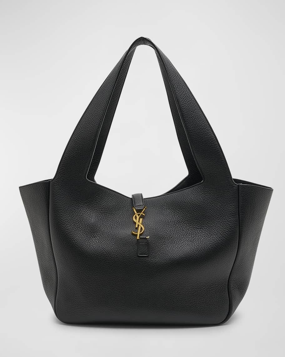 Saint Laurent Bea Cabas YSL Tote Bag in Supple Leather | Neiman Marcus
